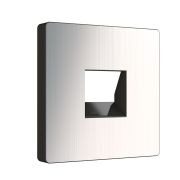 W1191202/ Накладка для розетки Ethernet RJ-45 и телефонной розетки RJ-11 (глянцевый никель)