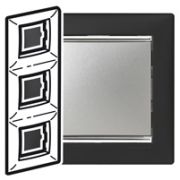 Legrand Valena Ноктюрн/Серебро Рамка 3-ая вертикал. 770397