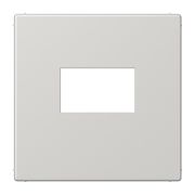 JUNG Плата для USB-зарядных устройств без видимого винта термопласт светло-серый