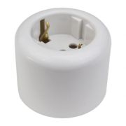 BIRONI Ришелье Пластик Белый Розетка с/з