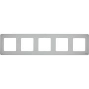 Legrand/Daccord INSPIRIA Алюминий Рамка - 5 постов
