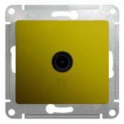 SE Glossa Фисташковый Розетка TV проходная 4DB GSL001092