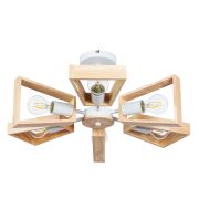Arte Lamp A8030PL-6WH BRUSSELS Люстра потолочная дерево/белый металл