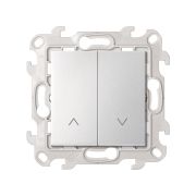 Simon 24 Алюминий Выключатель жалюзи 10A 250В~