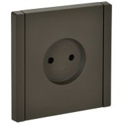 IEK FORTE&PIANO Серый Розетка б/з винтовое крепление 10А FP318.