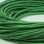 Провод декоративный круглый ПДК 2х0,75 зеленый шелк