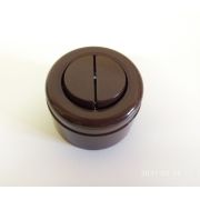 Выключатель 2-клавишный ABS пластик Interior Electric коричневый