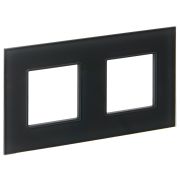 IEK SKANDY Стекло Графит Рамка 2-ая SK-F22G.