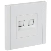 IEK FORTE&PIANO Белый Розетка комп. 2-ая RJ45 кат.5E FP233.