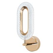 Arte Lamp A2489AP-1GO OVALE Бра золото/пластик прозрачный