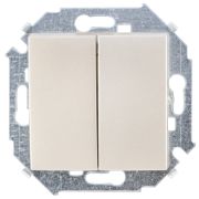 Simon 15 Шампань Выключатель 2-клавишный, 16А, 250В, винт.зажим