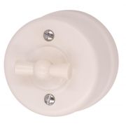 BIRONI Лизетта Пластик Песочное золото Выключатель перекрестный 1-кл