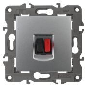 ЭРА 14-3111-03 Elegance Алюминий Розетка Аудио одиночная