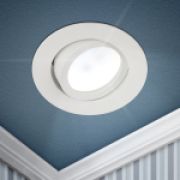 ЭРА KL86 WH Светильник алюминевый MR16/GU5.3,12V/220V, 50W белый Б0054350