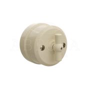 Выключатель фарфоровый перекрестный слоновая кость «АВРОРА»