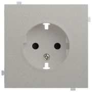 Лицевая панель для розетки 2к+з платина