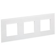 IEK SKANDY Стекло Арктический белый Рамка 3-ая SK-F23W.