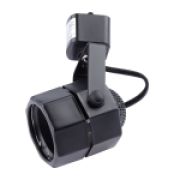 TR9-GU10BK Трековый светильник однофазный под лампу MR16 черный ЭРА