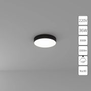 Arte Lamp A7335PL-1BK СВЕТИЛЬНИК ПОТОЛОЧНЫЙ FADO 300мм 35Вт 2800Лм 3000К