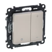 Legrand Valena LIFE DIY Сл.кость Светорегулятор кнопочный универ. 400Вт без нейтрали