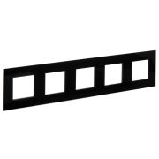 IEK SKANDY Стекло Черный Рамка 5-ая SK-F25Bl.