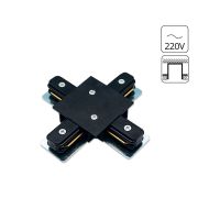 Arte Lamp A110106 Соединитель Х-образный для однофазных треков, черный