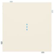 Клавиша одноклавишного выключателя с подсветкой крем матовый