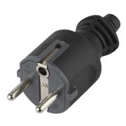 ЭРА V4(B) ЭРА Вилка c/з 16A прямой ввод черная