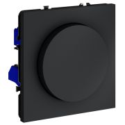 Светорегулятор встраиваемый VOLTUM S70 поворотно-нажимной 600 Вт, (графит)