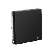 Systeme Electric ArtGallery Карбон Переключатель 1-клавишный IP44, 10АХ, механизм