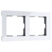 W0022701/ Рамка на 2 поста Acrylic (белый)