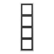 JUNG LS 990 Алюминий Рамка 4-ая