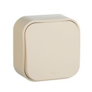 Legrand Quteo Слоновая кость Кнопка 1-клавишная 6А