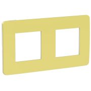 UNICA STUDIO COLOR  Рамка 2-постовая, зеленое яблоко/бежевый NU280412