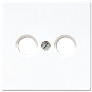 JUNG LS 990 Белая Накладка TV-FM розетки