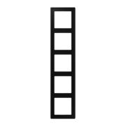 JUNG LS 990 Черный матовый Рамка 5-ая