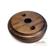 Рамка д/распред коробки на бревно Орех Лакированный Lindas 25863