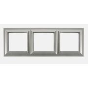 JUNG EcoProfi Standart Алюминий Рамка 3-ая
