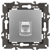 ЭРА 14-3107-03 Elegance Алюминий Розетка комп RJ45