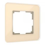 W0012443/ Рамка на 1 пост Elite (айвори, стекло)