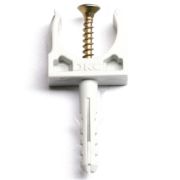 Клипса+дюбель с винтом d16 ДКС 51316