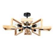 Arte Lamp A8030PL-8BK BRUSSELS Люстра потолочная дерево/черный металл