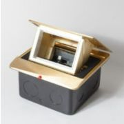 300001 Лючек SPL на 1,5 поста металлический латунь IP44