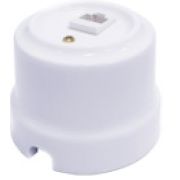 Розетка RJ-45 белый Lindas 32010