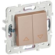 IEK SKANDY Песочный Выключатель жалюзи 10А SK-V12Sa.