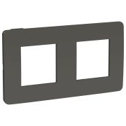 Schneider Electric Unica Studio Дымчато-серая/Антрацит Рамка 2-ная