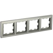 IEK BRITE BASE Шампань Рамка 4-м РУ-4-БрШ.