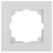 6-501-01  Рамка для розеток и выключателей Intro Accent 6-501-01 на 1 пост, СУ, белый