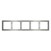 Рамка пластиковая VOLTUM S70 на 5 постов, (сталь)