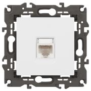 ЭРА 14-3107-01 Elegance Белый Розетка комп RJ45